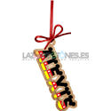 BOLA DE NAVIDAD MADERA - MOD. NOMBRE MICKEY