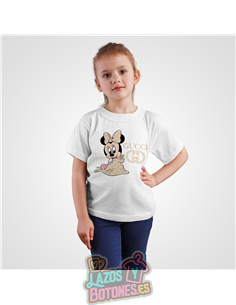 PEGATINA ROPA TODO COLOR - MINNIE GUCCI 15cm ¡¡¡DESCUENTO!!!