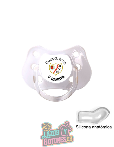 CHUPETE PERSONALIZADO RAYO VALLECANO FRASE