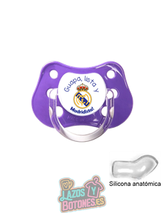 CHUPETE PERSONALIZADO REAL MADRID FRASE