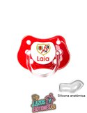 CHUPETE PERSONALIZADO RAYO VALLECANO NOMBRE