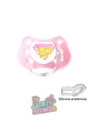 CHUPETE PERSONALIZADO - SUPER MAMÁ  - 0 a 6 meses
