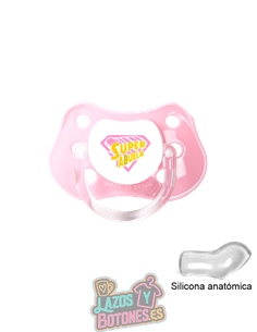 CHUPETE PERSONALIZADO - SUPER ABUELA - 0 a 6 meses
