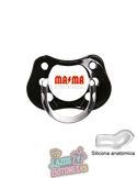 CHUPETE PERSONALIZADO - MAMÁ SUPER METALERA - 0 a 6 meses