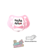 CHUPETE PERSONALIZADO HECHO /  HECHO CON AMOR - 0 a 6 meses