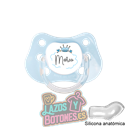 CHUPETE PERSONALIZADO PRÍNCIPE O PRINCESA - 0 a 6 meses