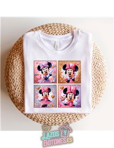 PEGATINA ROPA TODO COLOR - MINNIE ROSA 15cm ¡¡¡DESCUENTO!!!