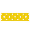  Lunares grandes amarillo/blanco 22mm