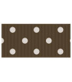  Lunares chocolate/blanco 38mm