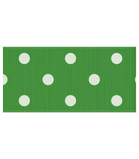 Lunares verde manzana/blanco 38mm