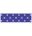  Lunares grandes Morado/blanco 22mm