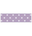  Lunares grandes lila/blanco 22mm